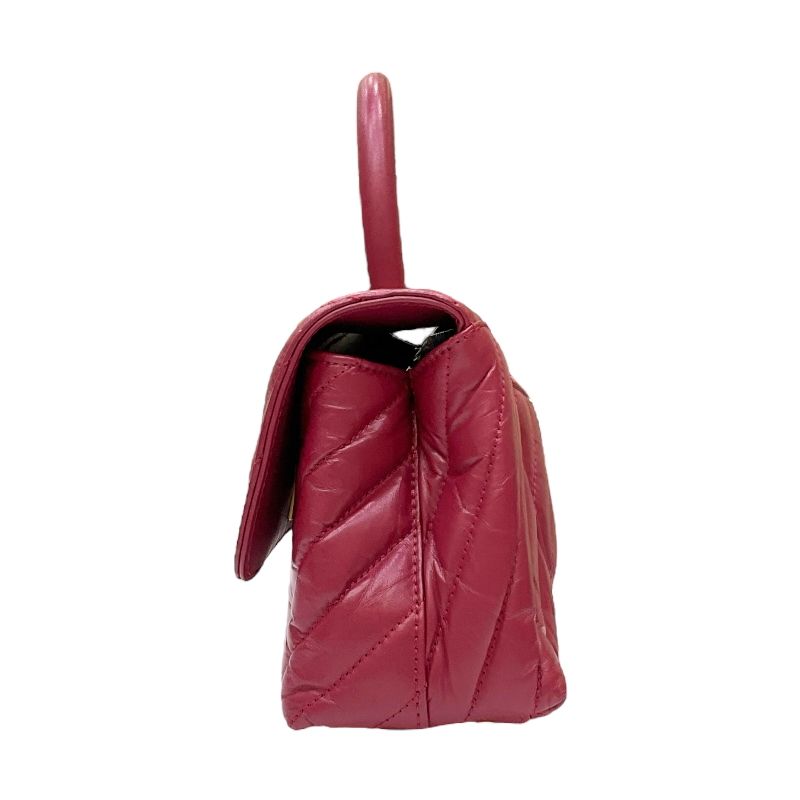 CHANEL Coco Handle XS V-Stitch Pink Lambskin Handbag