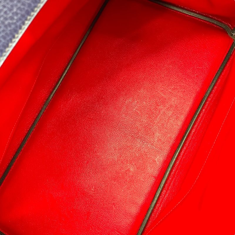 HERMES Birkin 40 - Blue Louis/Rouge Ash with Gold Hardware