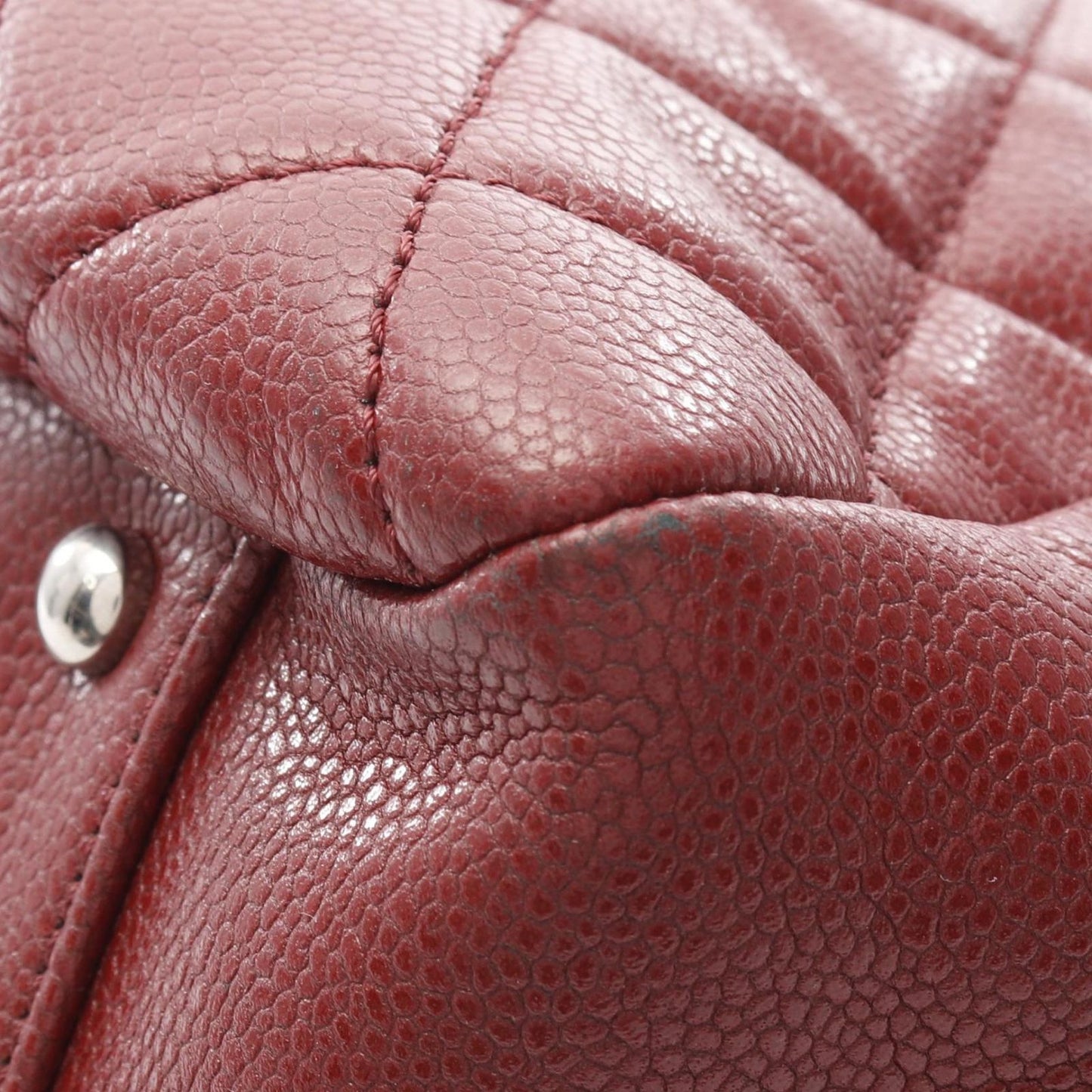 CHANEL Coco Mark Bordeaux Leather Tote Bag - Exquisite Craftsmanship