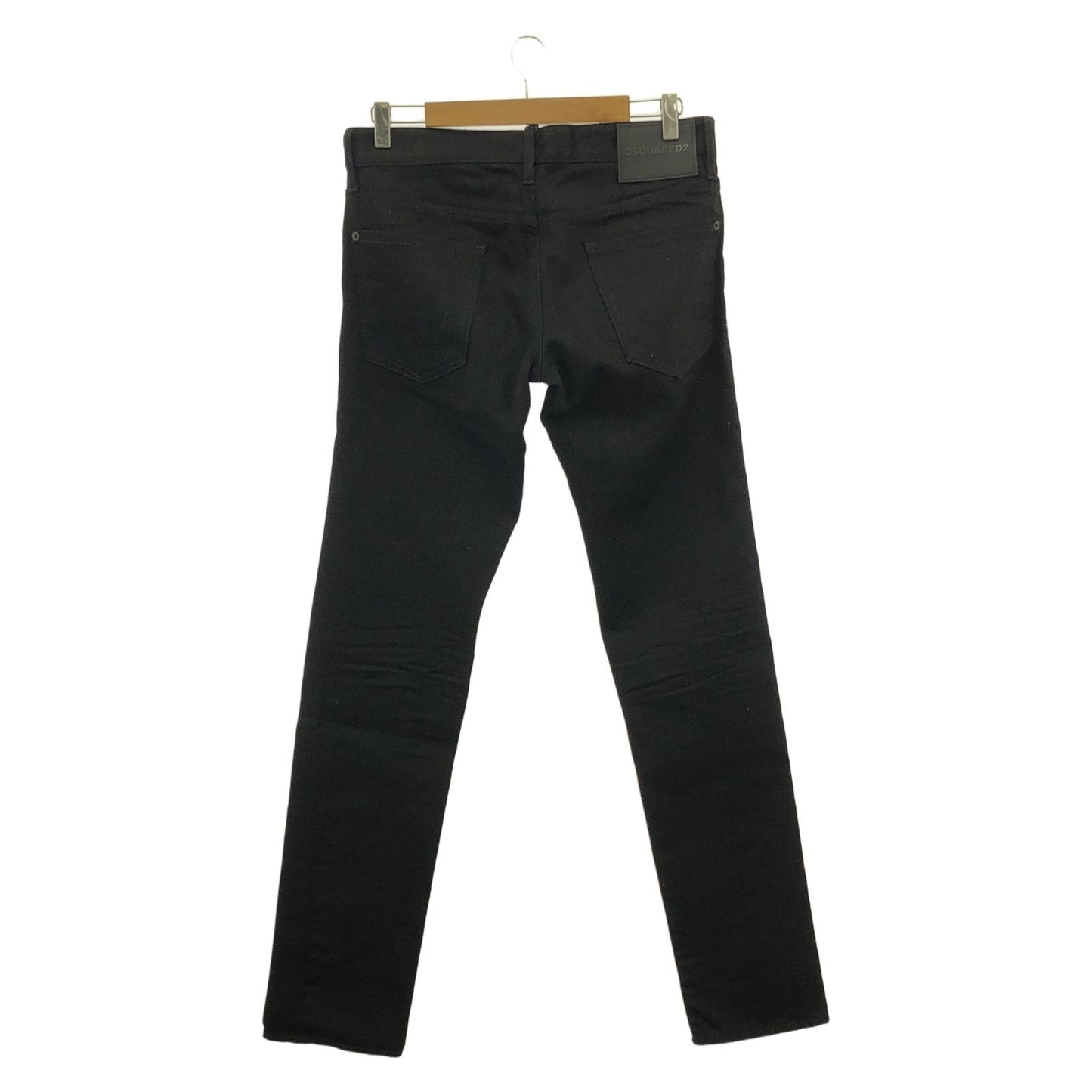 DSQUARED2 Black Cotton Skinny Pants - Timeless Elegance