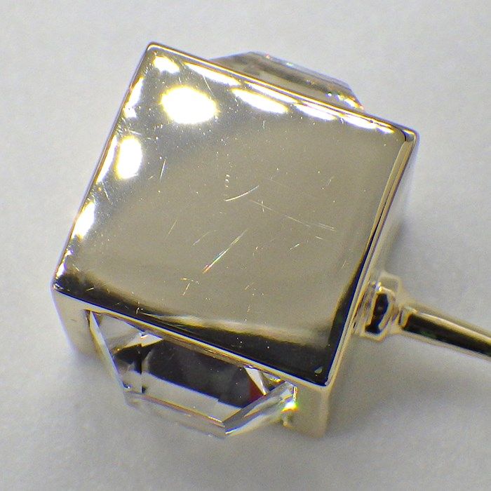 CHANEL Coco Mark Cube Earrings with Rhinestones - 2025 Cruise Collection