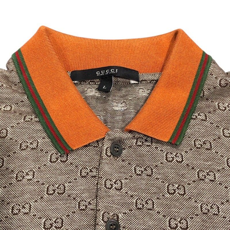 GUCCI GG Pattern Cotton Polo Shirt - Timeless Elegance