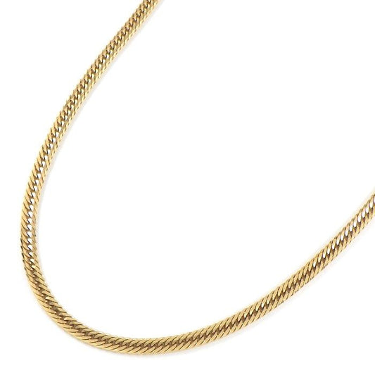 K18YG Double Link Chain Necklace - Exquisite Craftsmanship