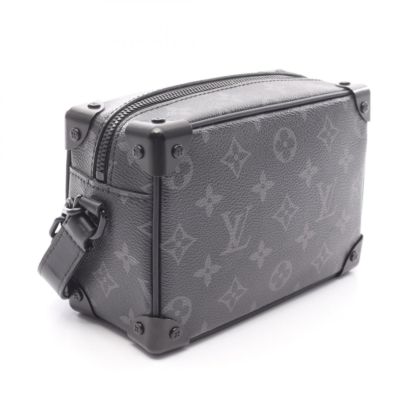 Louis Vuitton Mini Soft Trunk Shoulder Bag - Black Monogram Eclipse