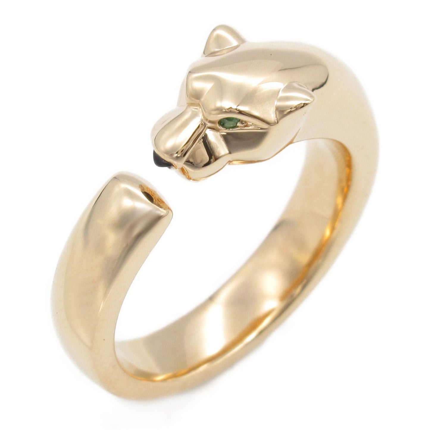 Cartier Panthère Ring with Tsavorite and Onyx in 18K Pink Gold