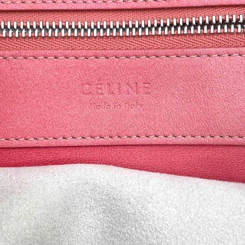 CELINE Pink Leather Horizontal Cabas Tote Bag - Exquisite Craftsmanship
