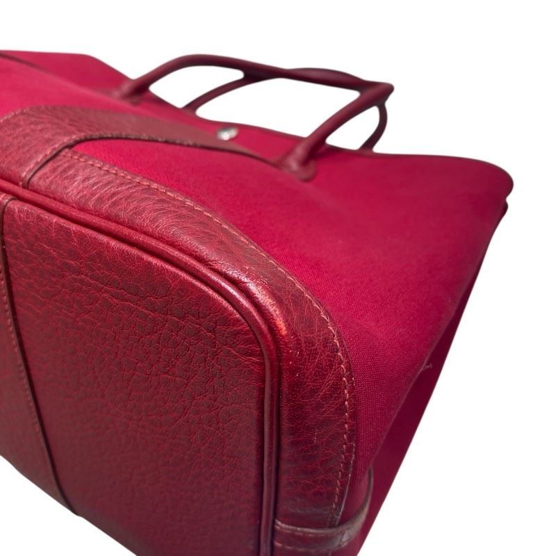 HERMES Garden Party MM Tote Bag in Rouge Togo - Exquisite Craftsmanship