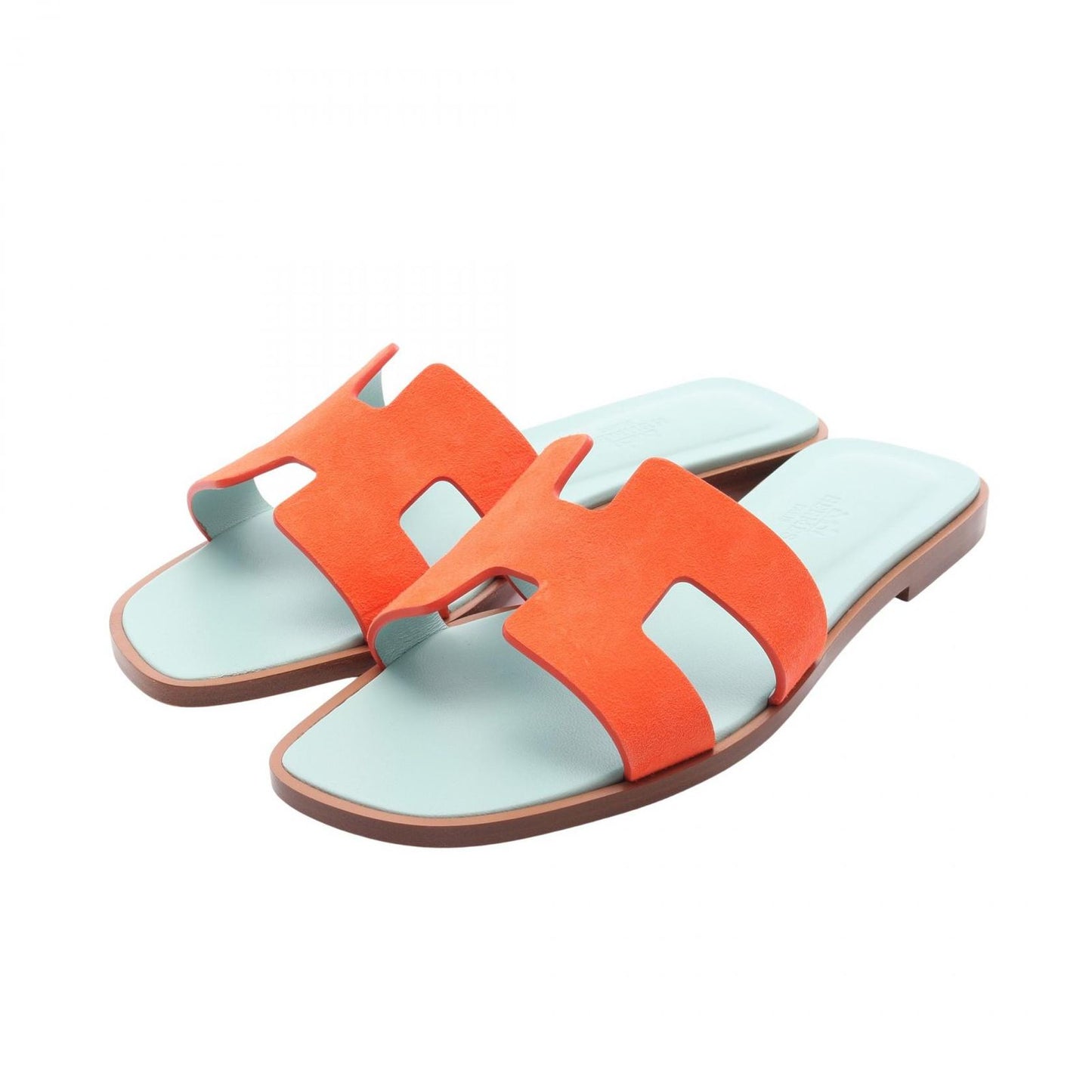 HERMES Oran Suede Leather Sandals - Unworn Luxury Footwear