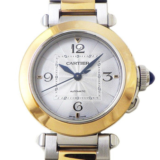 Cartier Pasha W2PA0008 Automatic Watch in K18 Pink Gold & Stainless Steel
