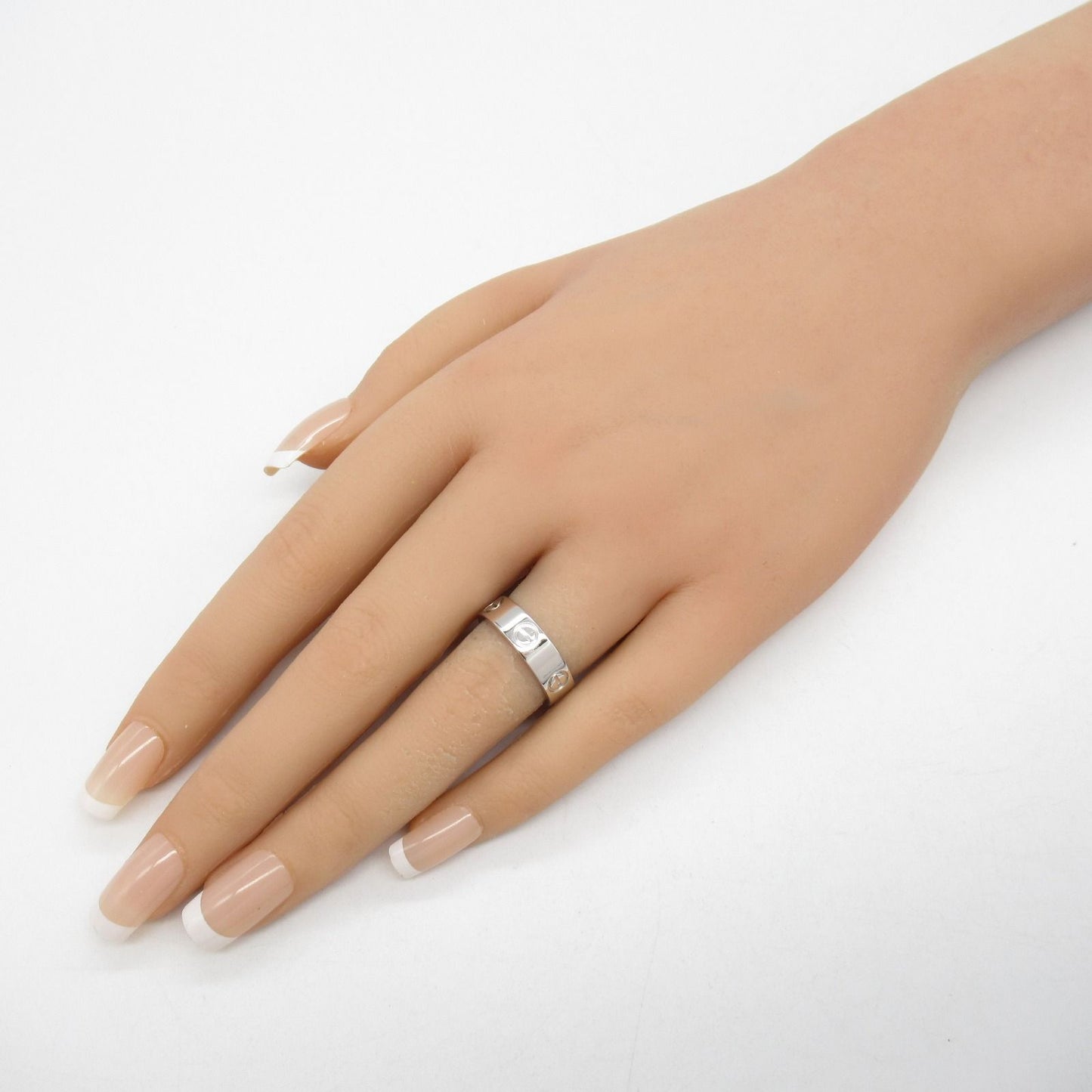 CARTIER Love Ring in K18 White Gold - Timeless Elegance