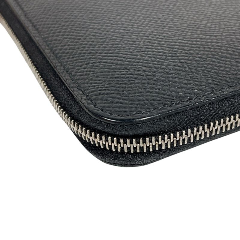 HERMES Azap Long Silk In Wallet - Black Epson Leather - Y Stamp