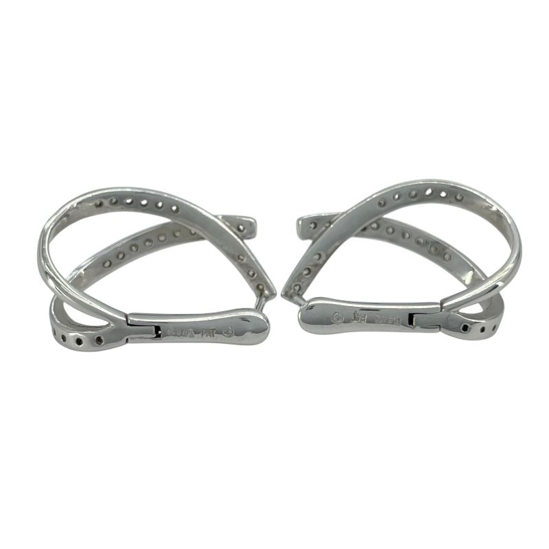 Exquisite K18WG Diamond Earrings - 0.3ct Luxury Jewelry