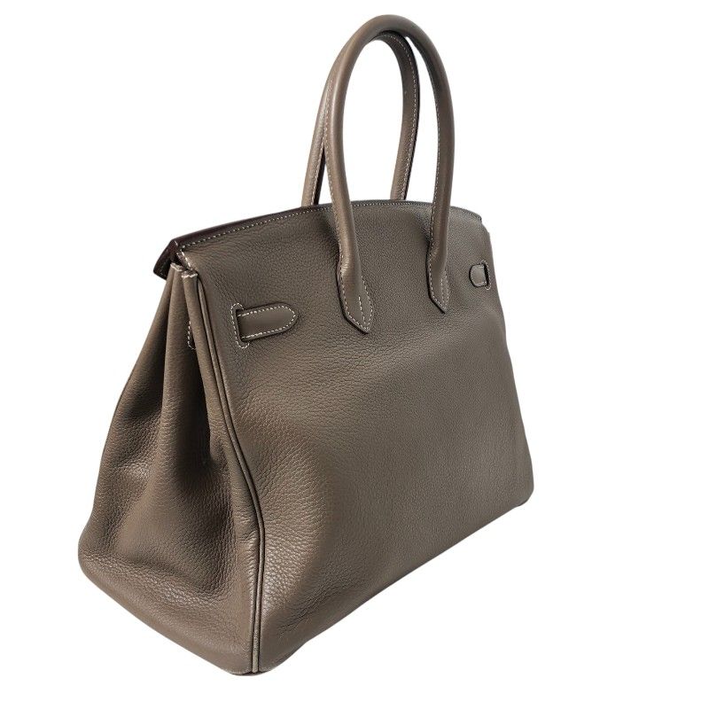 HERMES Birkin 35 Etoupe with Gold Hardware - Iconic Luxury Handbag