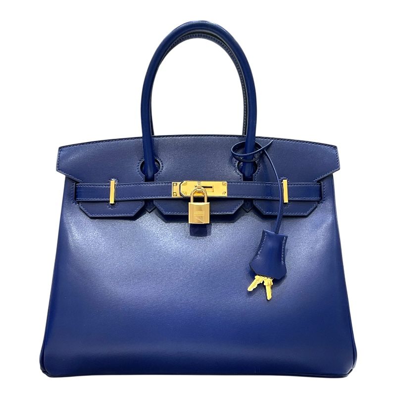 HERMES Birkin 30 Blue Saphir with Gold Hardware - Exquisite Craftsmanship