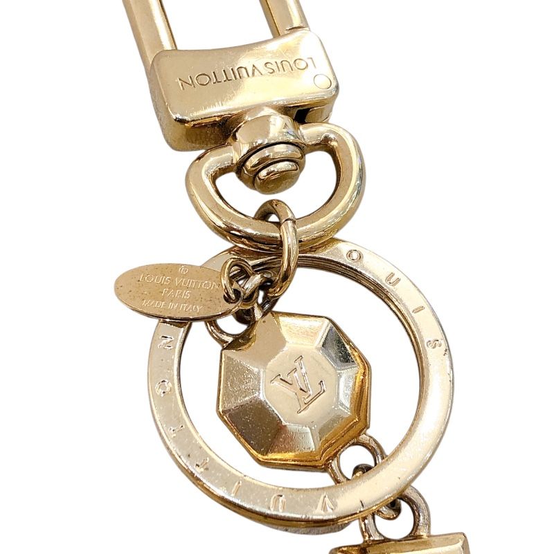 Louis Vuitton LV Facette Keychain - Gold Metal Unisex Accessory