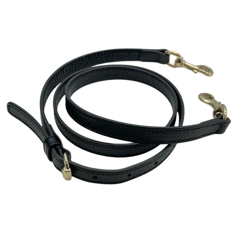 GUCCI Soho Interlocking G Band Bag - Black & Gold Hardware