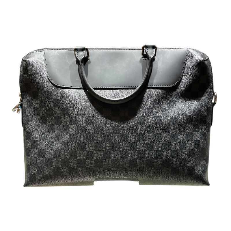 Louis Vuitton Porte-Documents Voyage NM Black Damier Graphite Business Bag