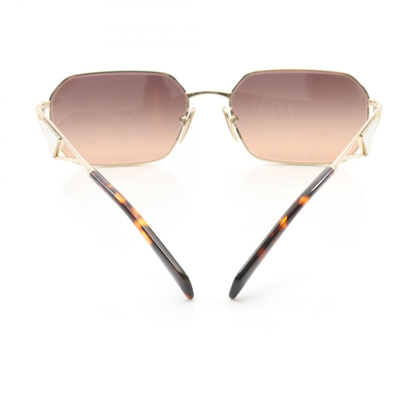 PRADA Brown & Gold Sunglasses - Timeless Elegance