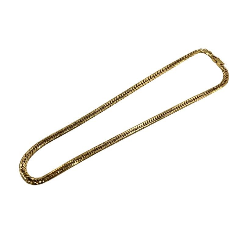 Exquisite 12-Faceted Triple K18 Figaro Necklace for Men