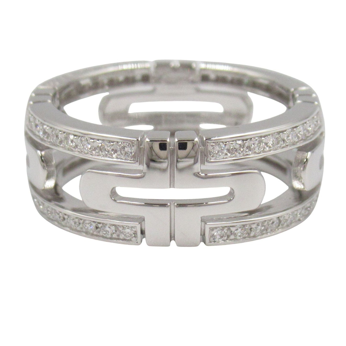 BVLGARI Parentesi Small Diamond Ring in 18K White Gold