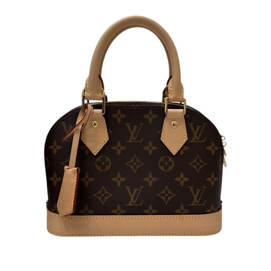 Louis Vuitton Alma BB Monogram PVC Leather Handbag - Timeless Elegance