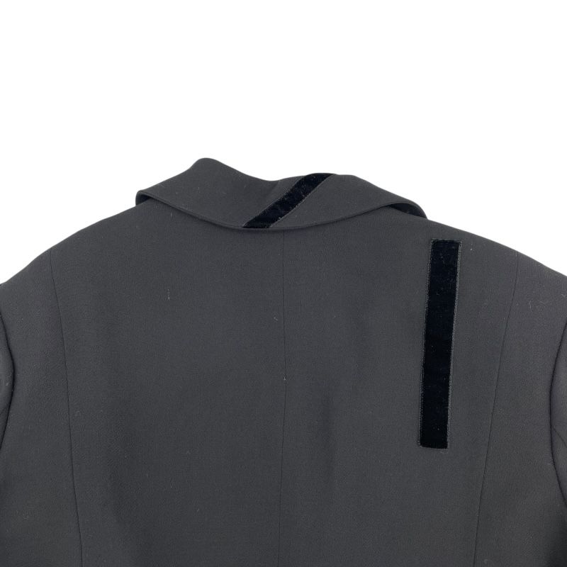 CHANEL Vintage Velvet Tape Tailored Jacket P11559 - Black Wool