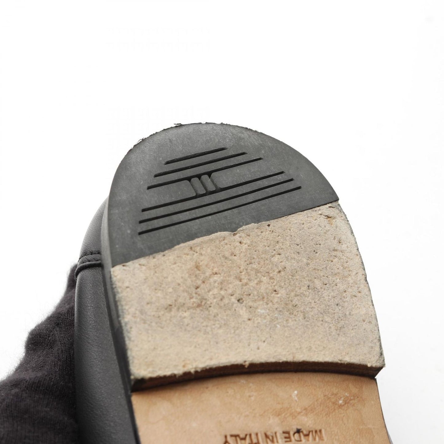 HERMES Colette Black Leather Loafers - Timeless Elegance