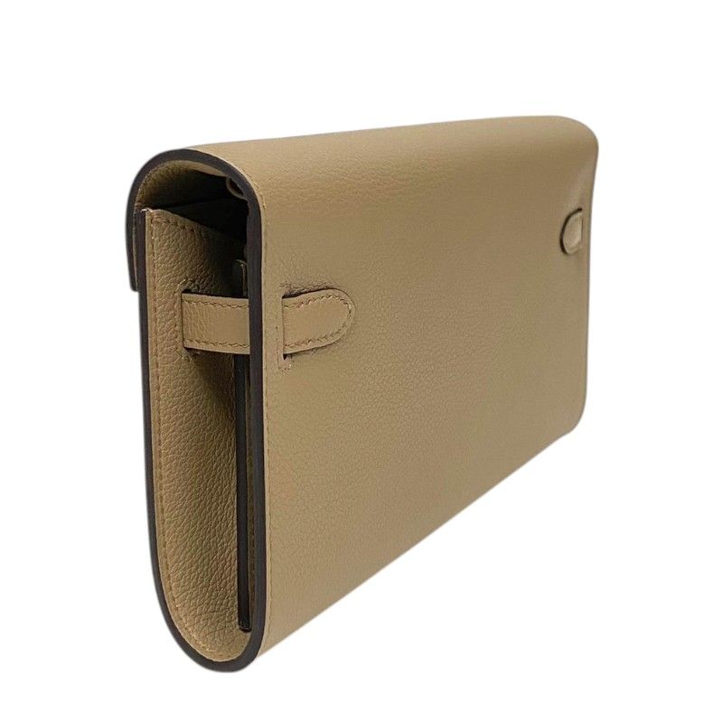 HERMES Kelly To Go W刻 Beige Marfa Gold Hardware Shoulder Bag