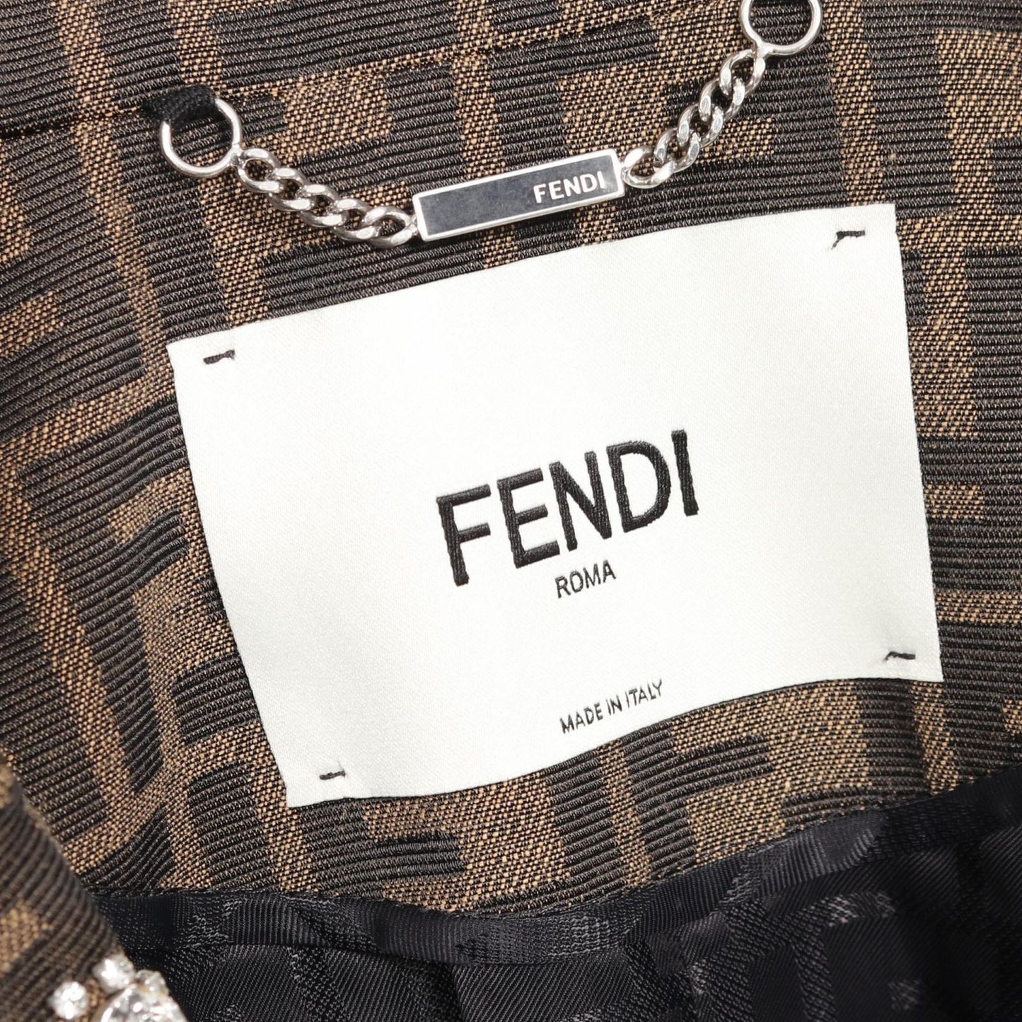 FENDI Zucca Pattern Jacket - Unworn Luxury Fashion Statement