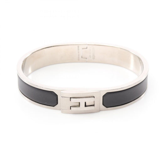 HERMES Jet Black Stainless Steel Bracelet - Timeless Elegance