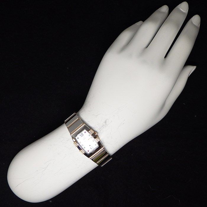 OMEGA Constellation Mini Quadrera 1283.79.00 with Diamond Bezel