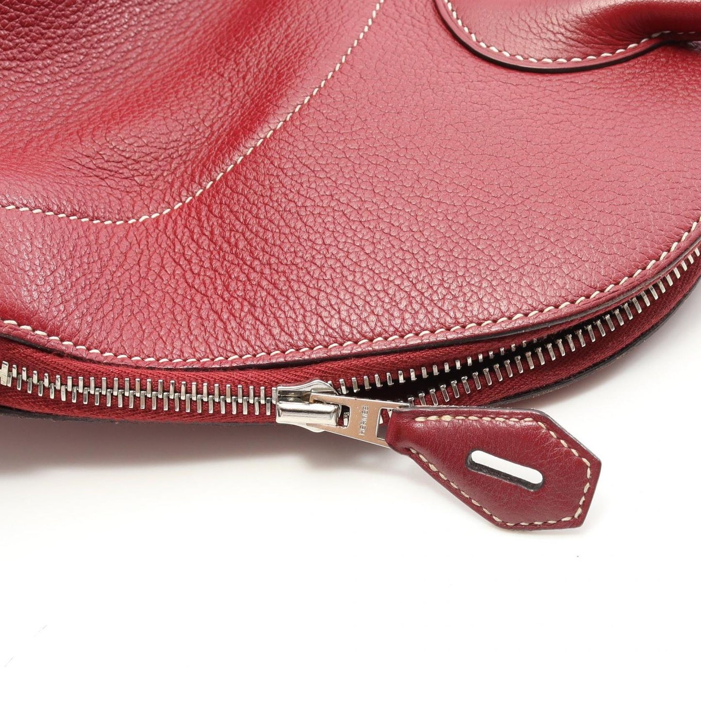HERMES Bolide Relax 35 Handbag in Rouge Ash - Timeless Elegance