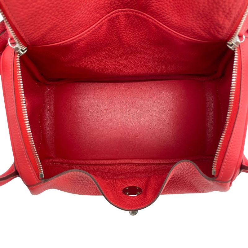 HERMES Lindy 30 Bougainvillea with Silver Hardware - Exquisite Craftsmanship