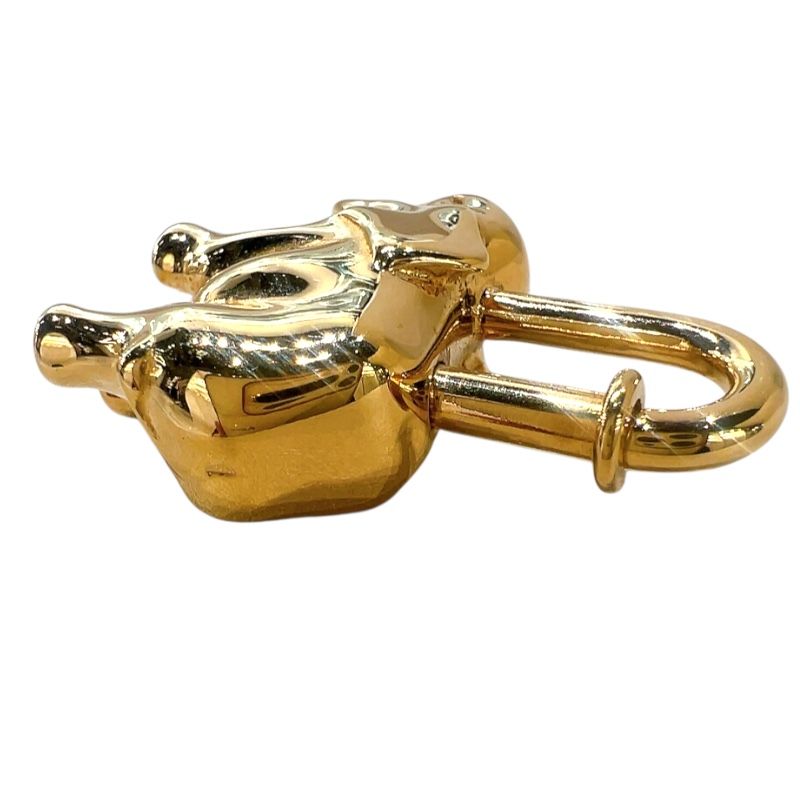 HERMES Elephant Cadena Gold Metal Accessory for Women