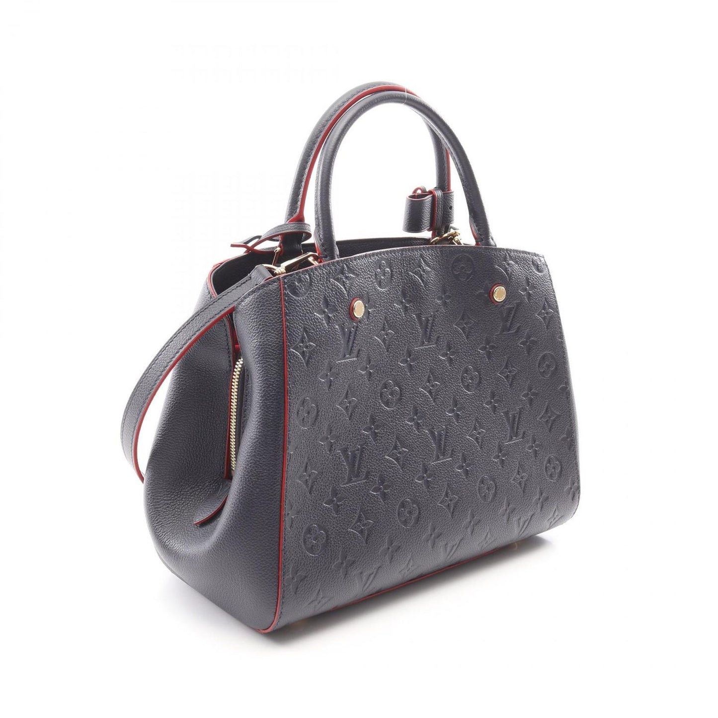 Louis Vuitton Montaigne MM Handbag in Marine Rouge - Exquisite Craftsmanship