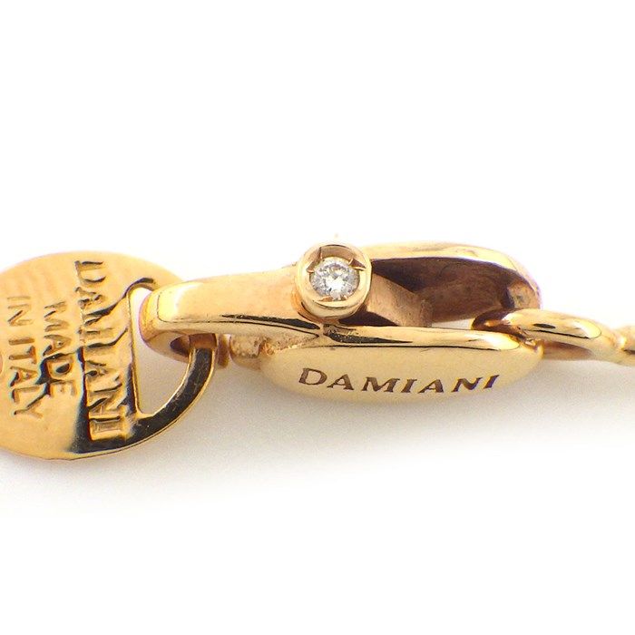 Damiani Eden Snake Necklace with Diamonds in K18 Pink Gold