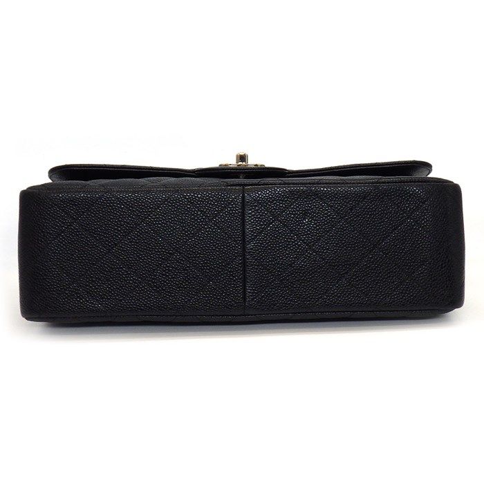 CHANEL Classic Matelassé 30 Handbag - Black & Bordeaux Caviar Leather