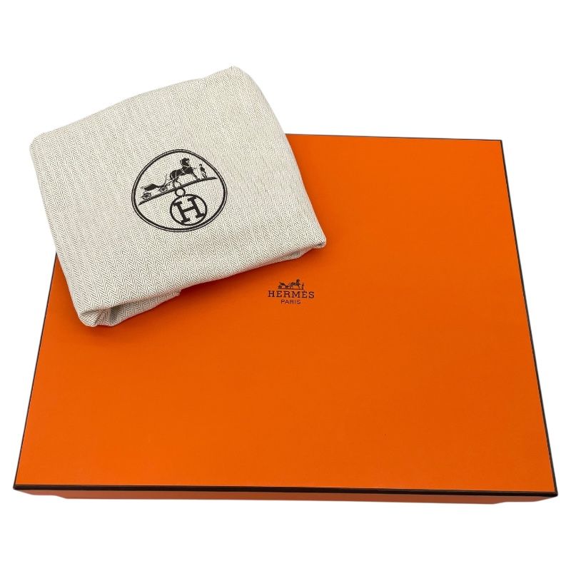 HERMES Ambre PM Ivory/Blue France Shoulder Bag - U Stamp