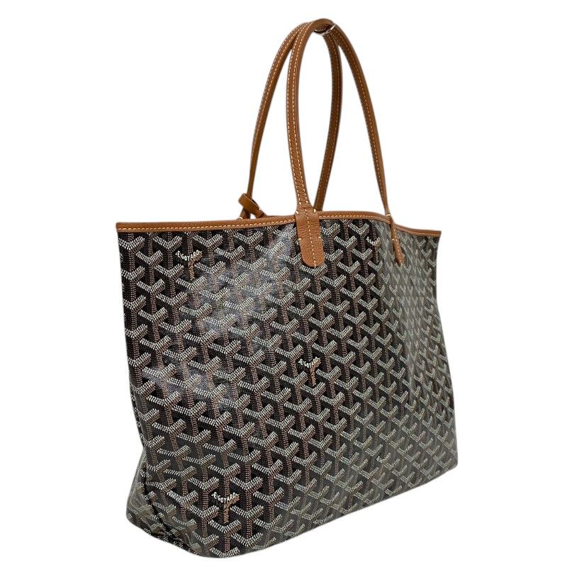 GOYARD Saint Louis PM Black & Tan Unisex Tote Bag - Timeless Elegance