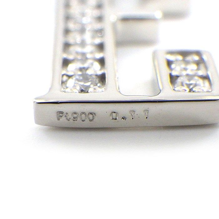 Exquisite Diamond Initial E Pendant in Platinum - 0.11ct