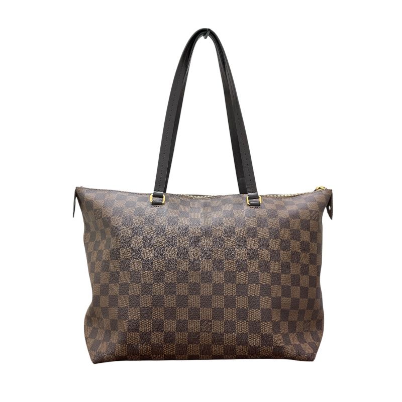 Louis Vuitton Iena MM Brown Damier Canvas Tote Bag - Authentic Luxury