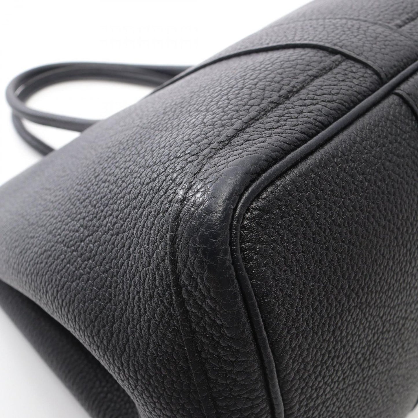 HERMES Garden Party PM Tote Bag in Black Leather - Timeless Elegance