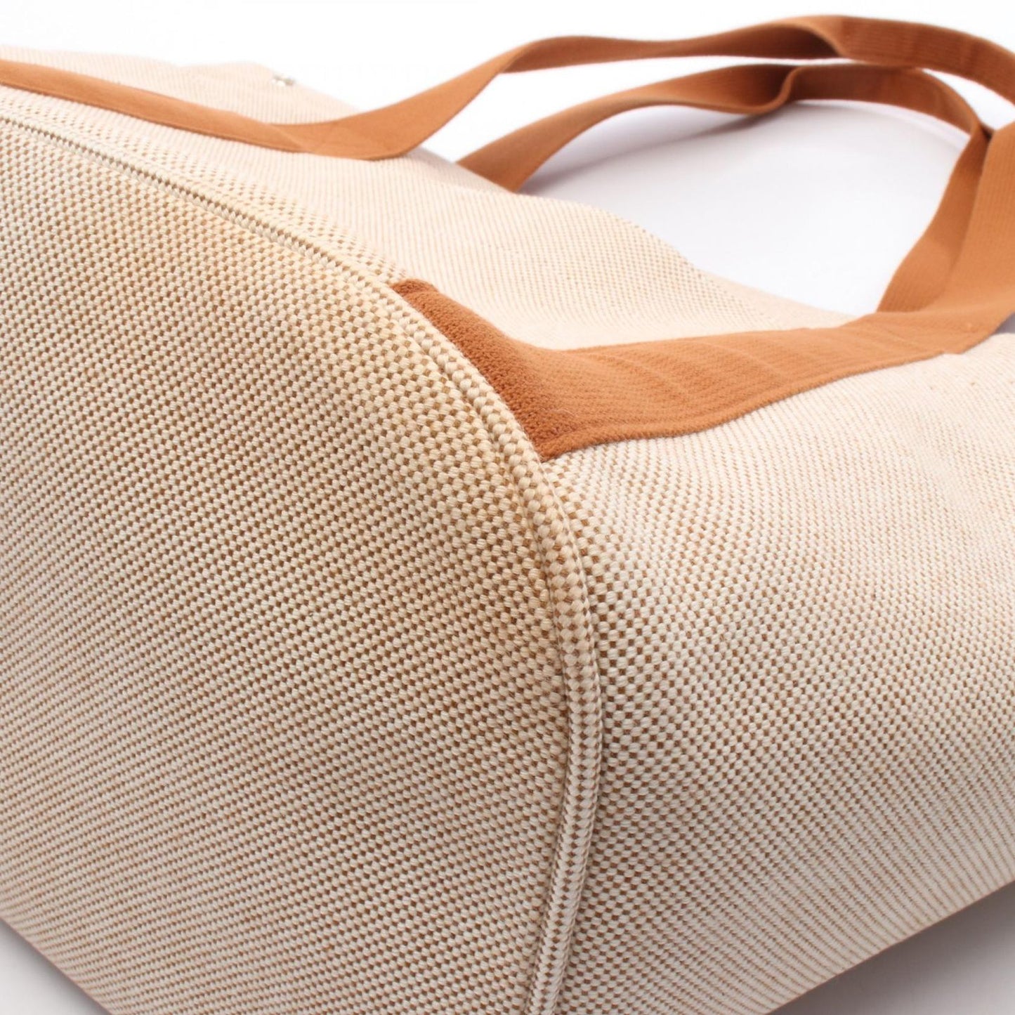 HERMES Cabriole Tote Bag - Exquisite Brown Canvas Luxury