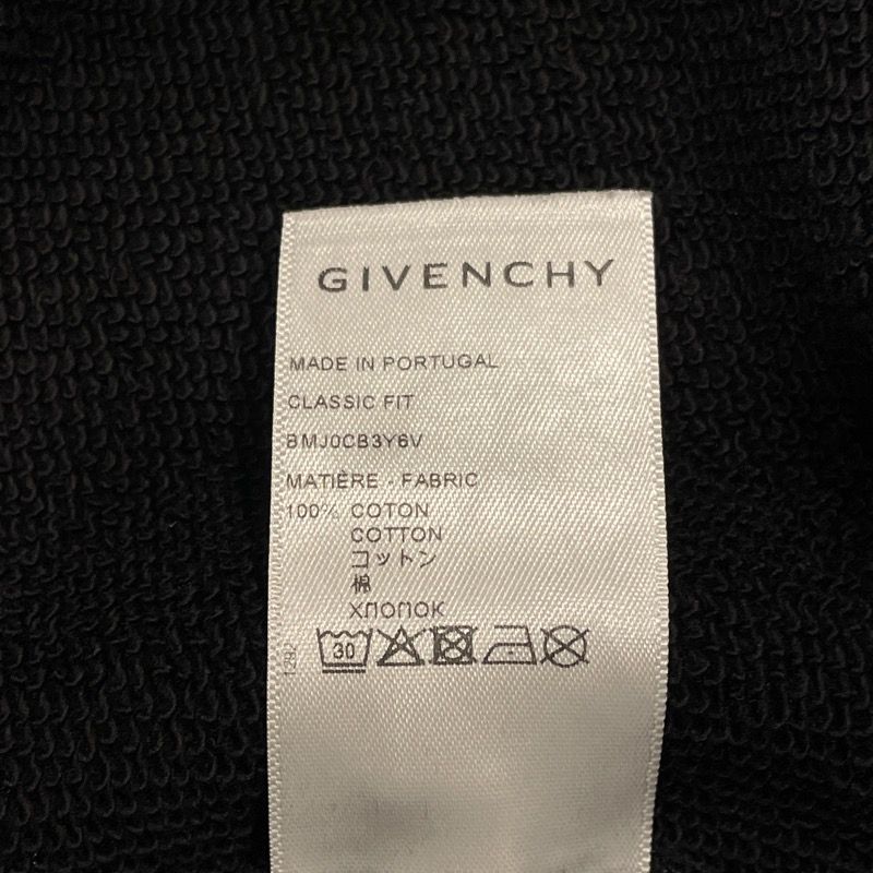 Givenchy Logo Print Sweatshirt in Black Cotton - Men's L