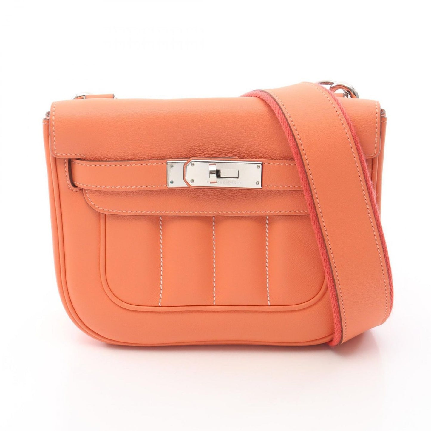 HERMES Berlin Mini Clebet Shoulder Bag - Exquisite Orange Elegance