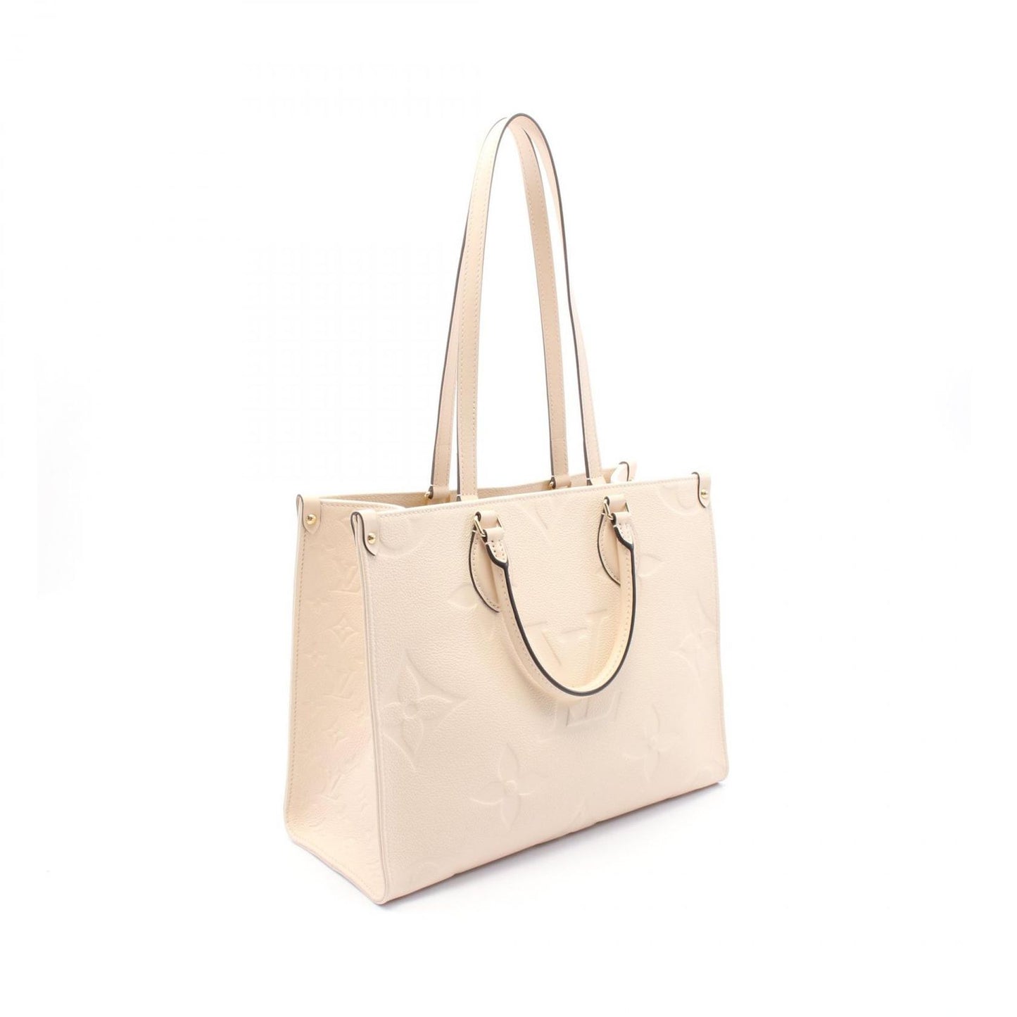 Louis Vuitton OnTheGo MM Tote Bag in Crème Leather - Exquisite Craftsmanship