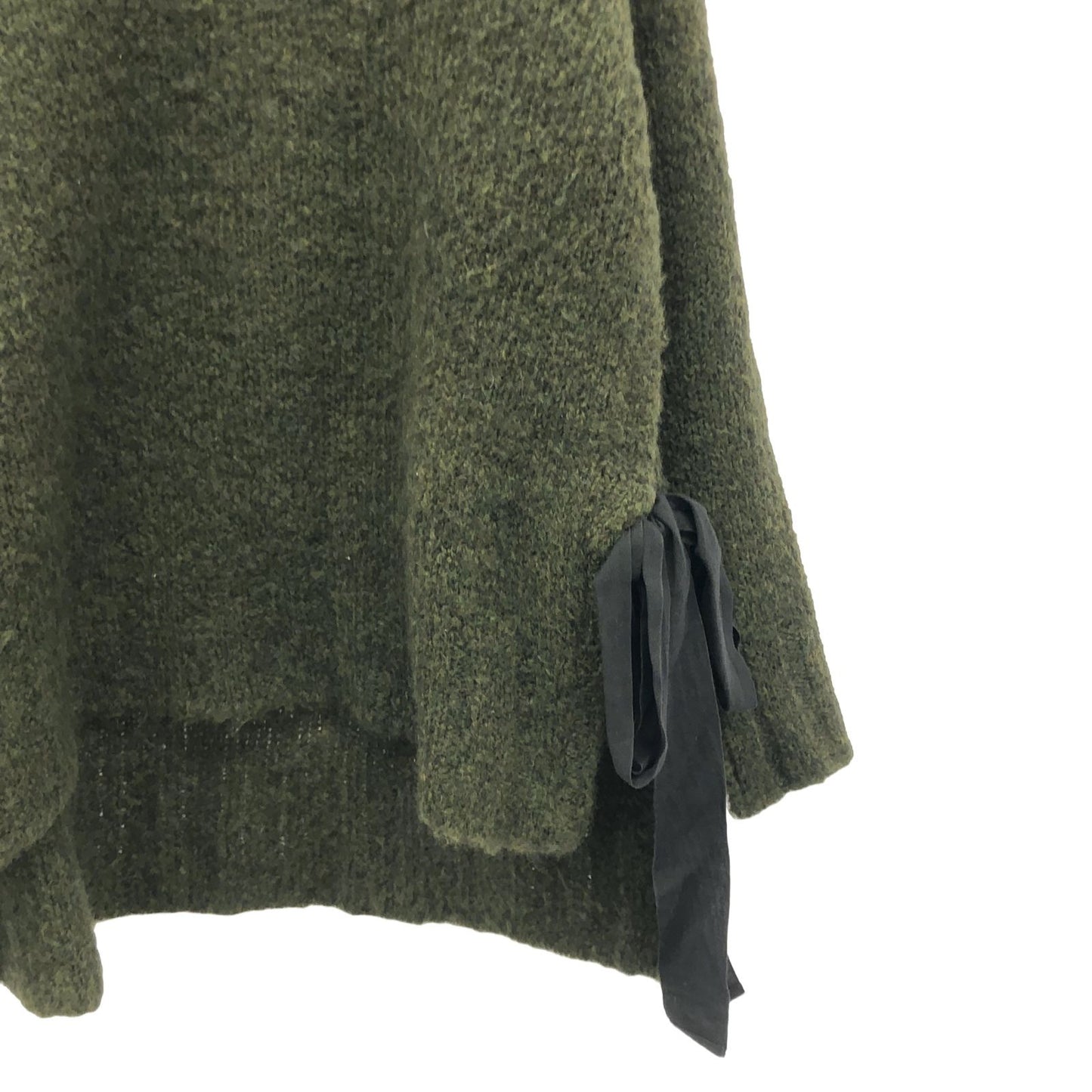 MM6 Khaki Green Knit Sweater - Timeless Elegance