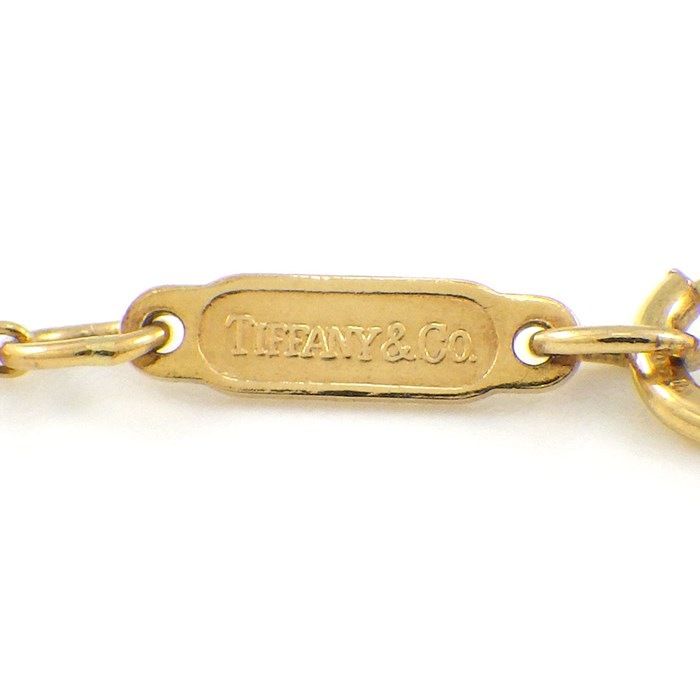 Tiffany & Co. Bow Ribbon Motif Necklace in K18 Yellow Gold