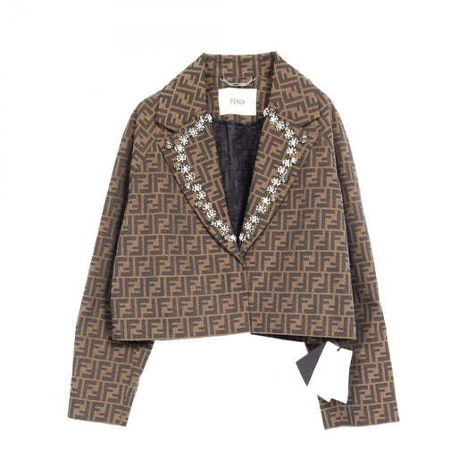 FENDI Zucca Pattern Jacket - Unworn Luxury Fashion Statement