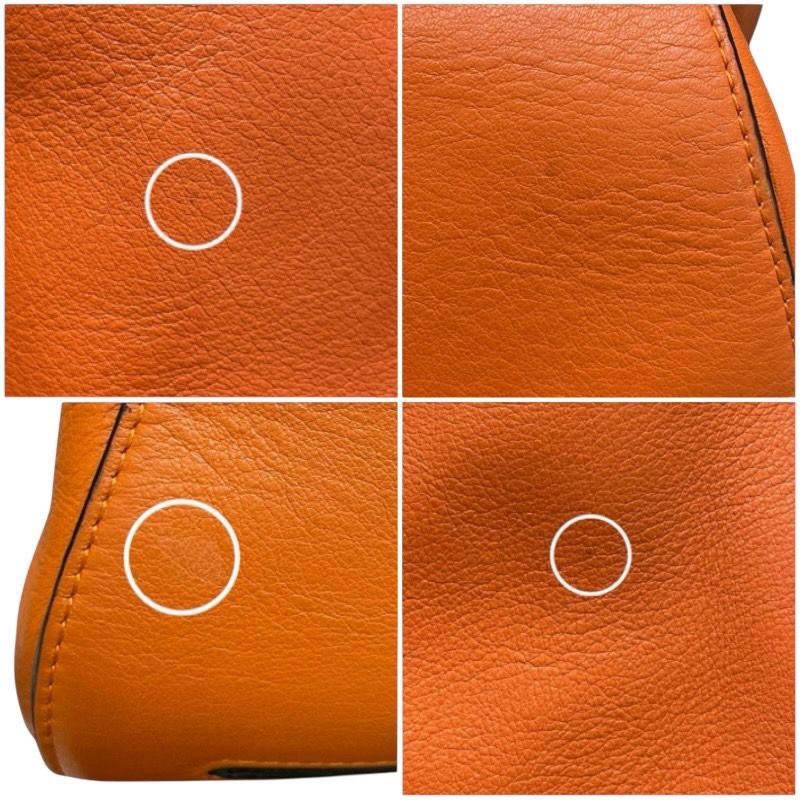 LOEWE Anton Sling Bag in Orange Leather - Exclusive Men's Body Bag